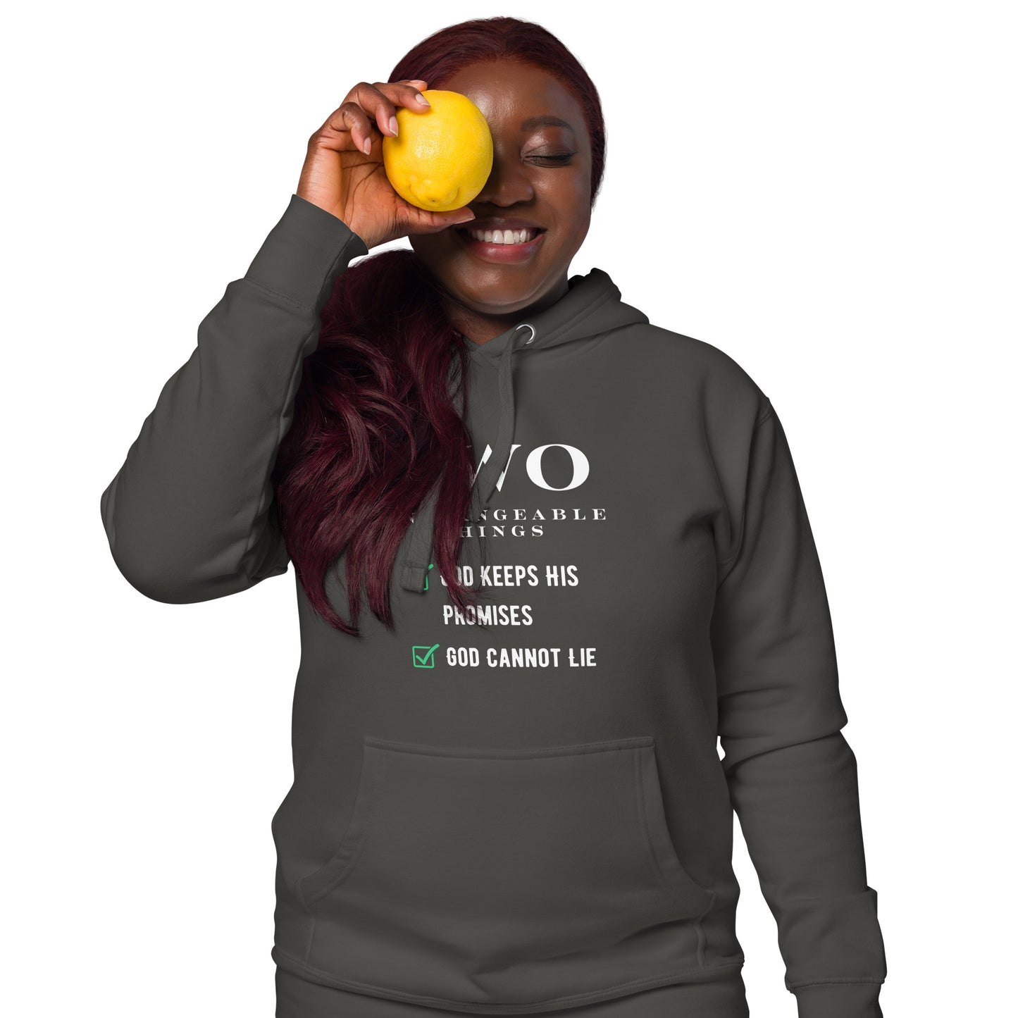 "Two Unchangeable Things" Premium Christian Hoodie