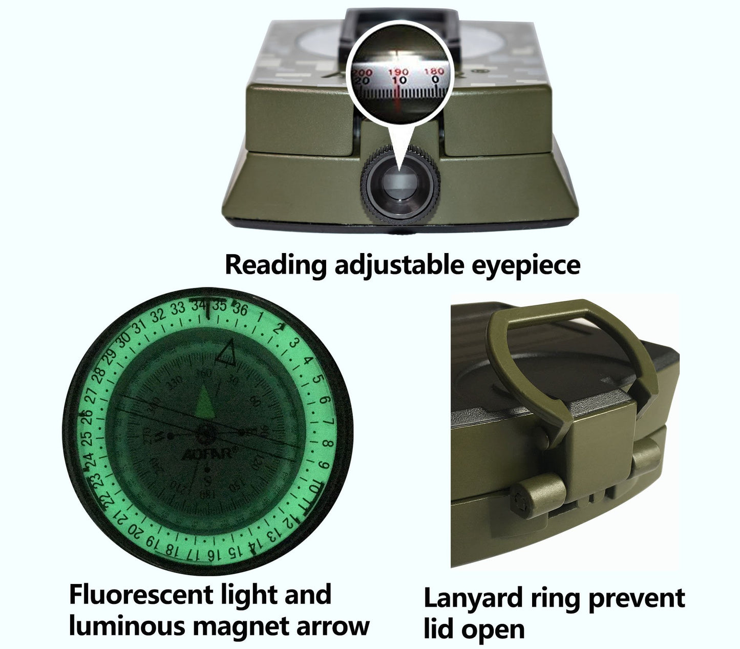 Military Grade Compass For Camping and Hiking