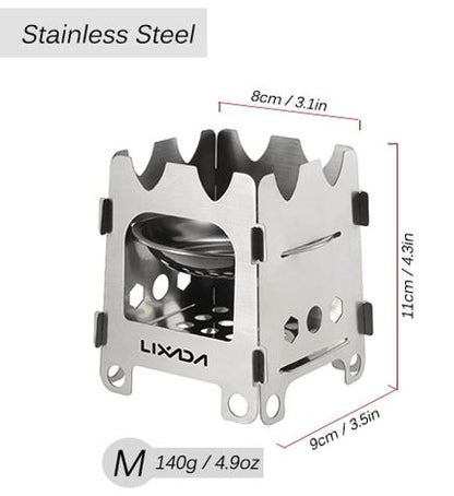 Stainless Steel Portable Survival Wood Stove